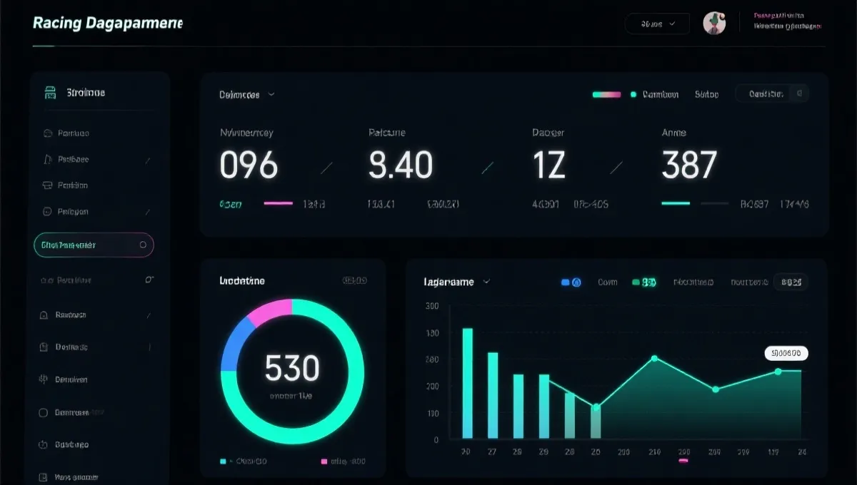 数据仪表盘示意图